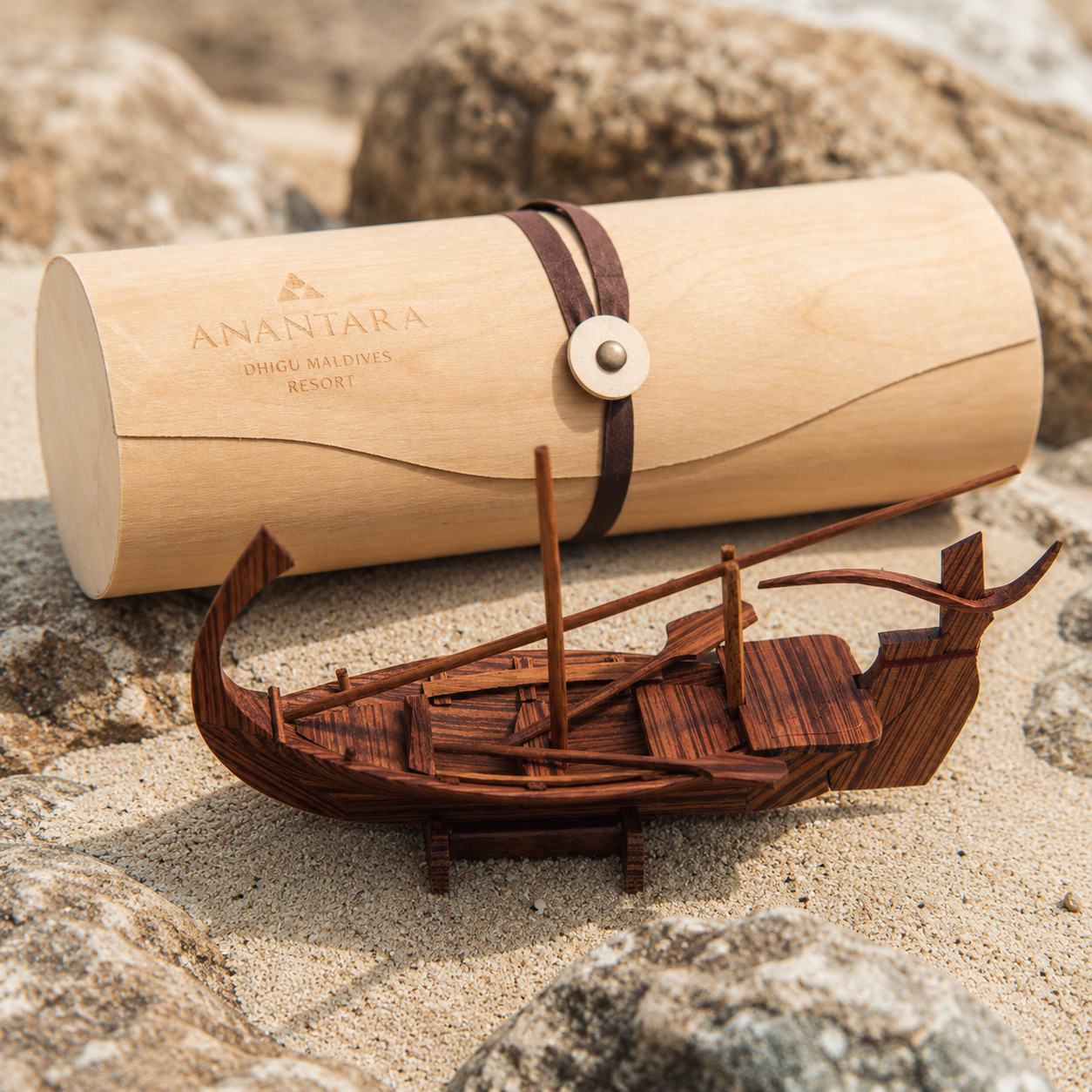 Miniature Wooden Dhoni